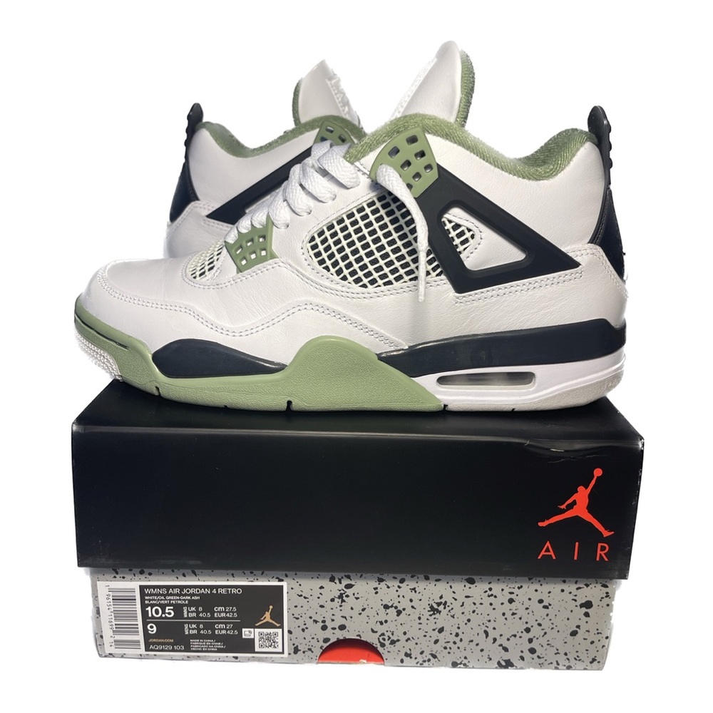 Wmns Air Jordan 4 Retro ‘Seafoam’ (SZ: 10.5)
